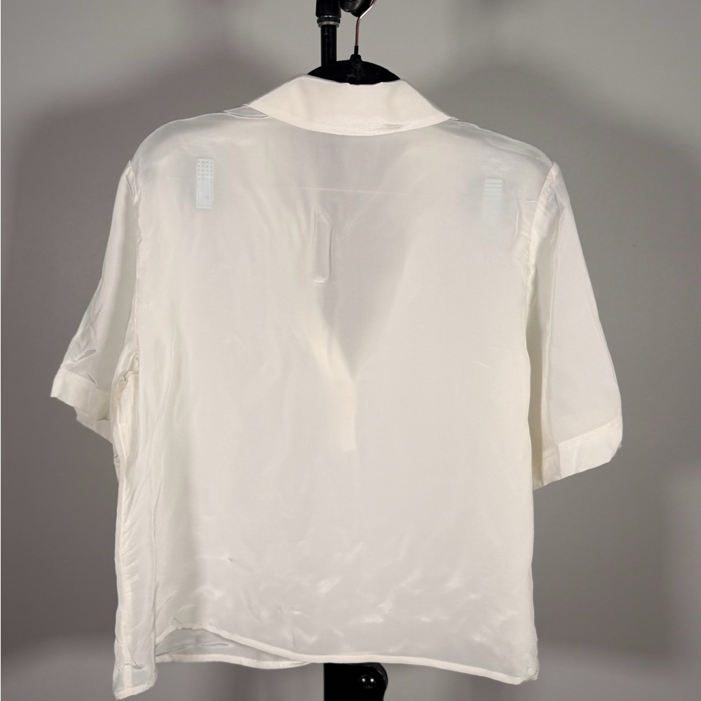 NWOT JCrew Bungalow popover top in crepe de chine - Picture 5 of 7